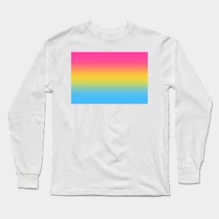 Pansexual Pride Flag Gradient Long Sleeve T-Shirt